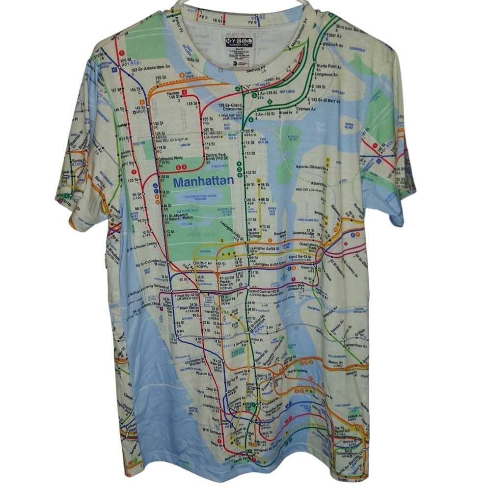 NyC Subway Line Map T-Shirt